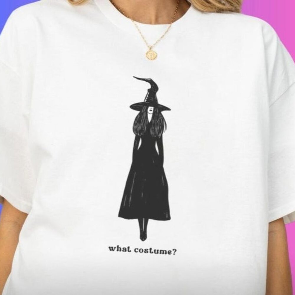 Funny Graphic Tshirt For Women Witch Halloween Shirt